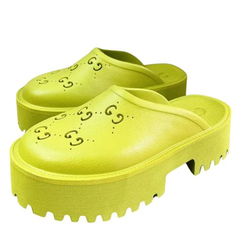 gucci rubber clogs dupe|gucci rubber platform slide sandals.